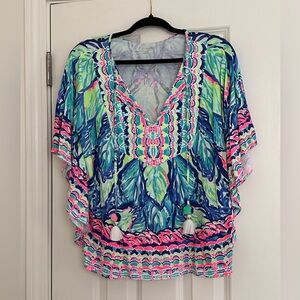 Lilly Pulitzer Top With Tassel Detail. Size XXS/XS. Mint condition.